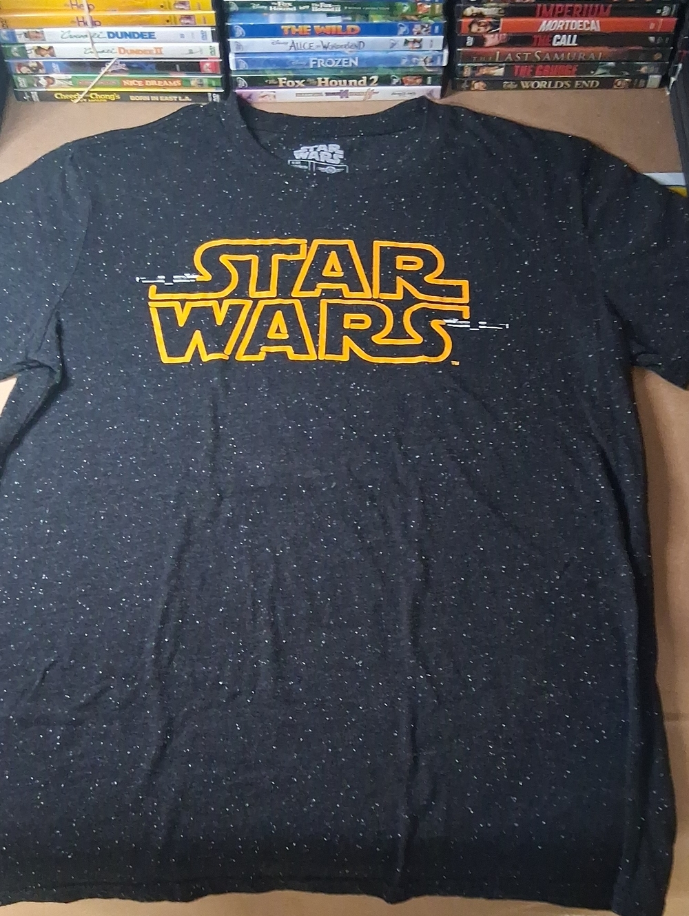 Star Wars Kids Black Speckled Logo Tee